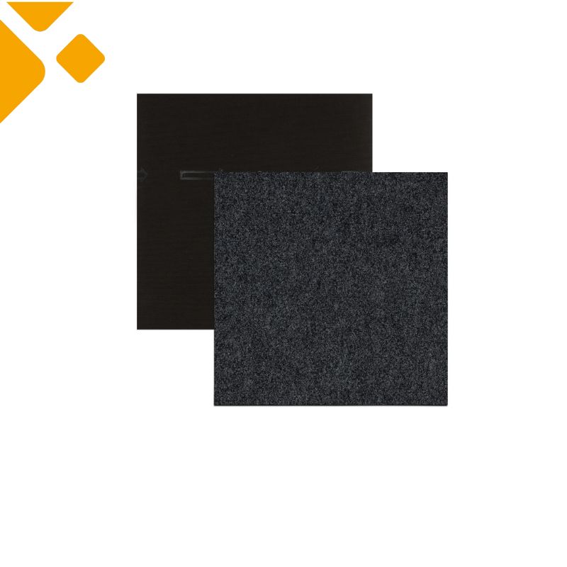 Teppichfliesen 50x50 cm grau