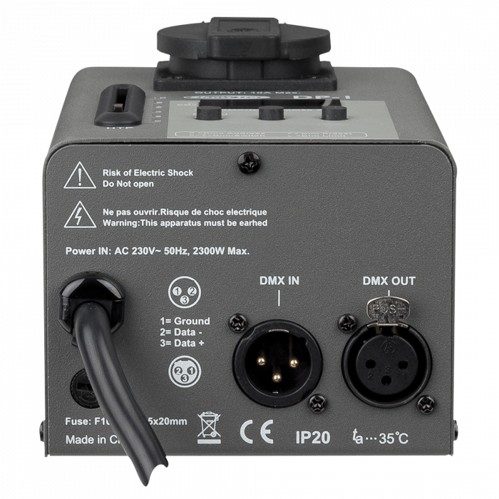 Dimmer 1-Kanal, Showtec Single DP1, MKII, 2,3KW
