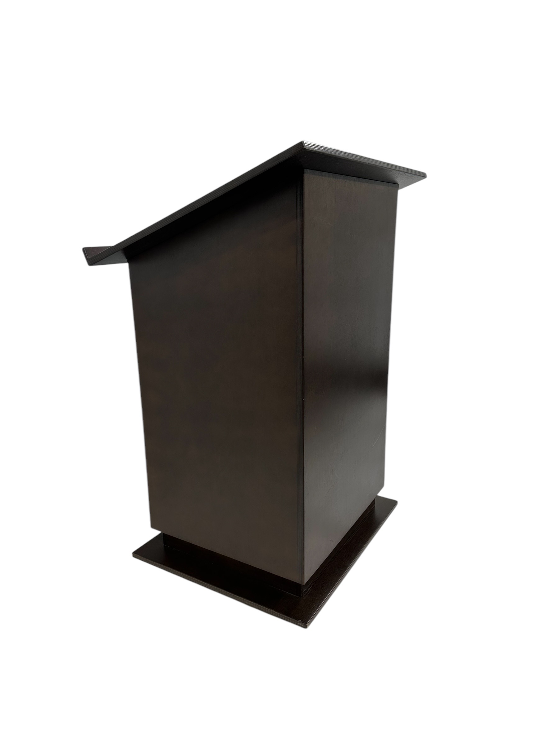 Rednerpult Mahagoni, dunkelbraun, mit Rollen – Bild 7