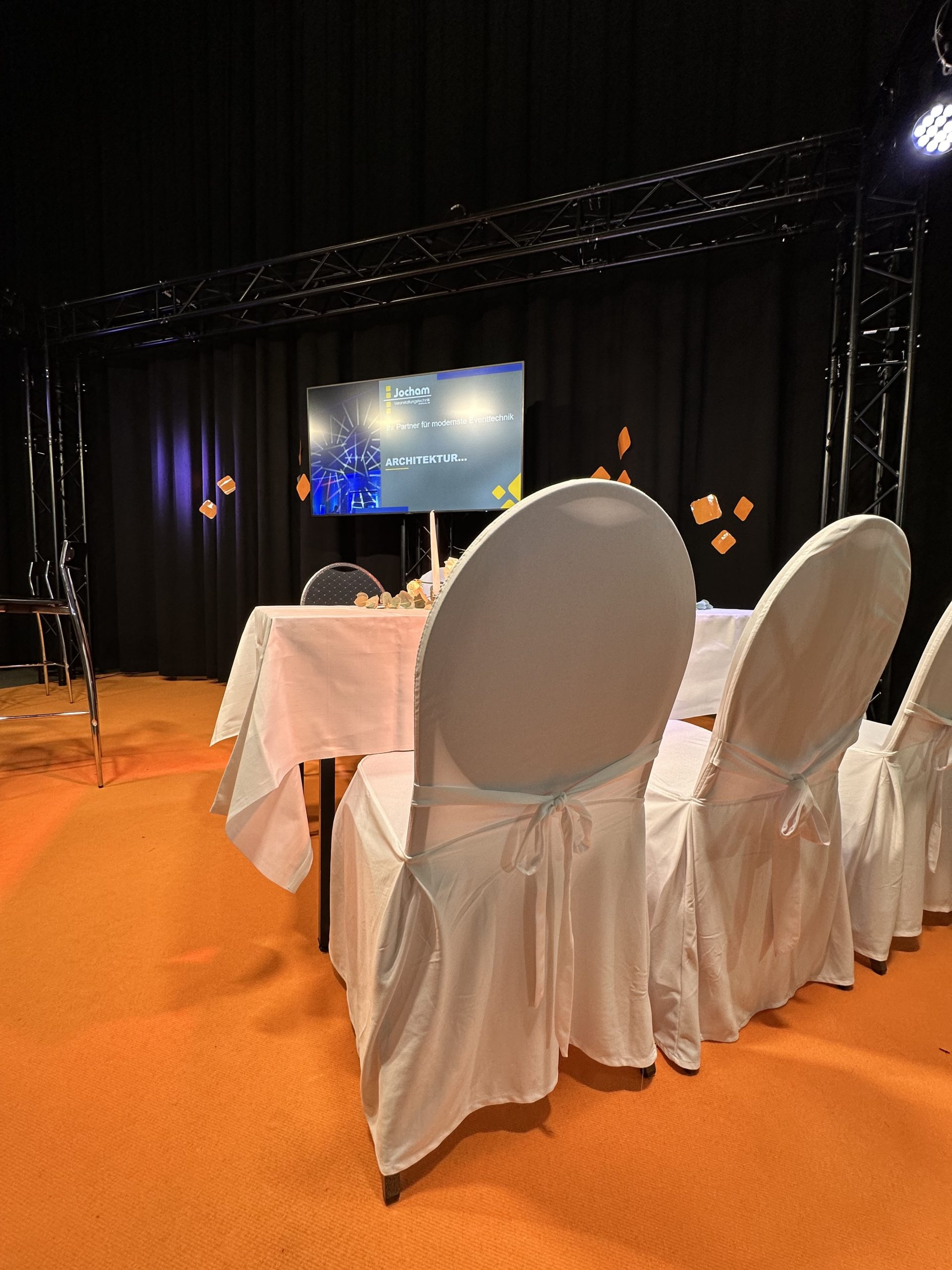 Hussen für Bankettstühle, weiße – Bild 8