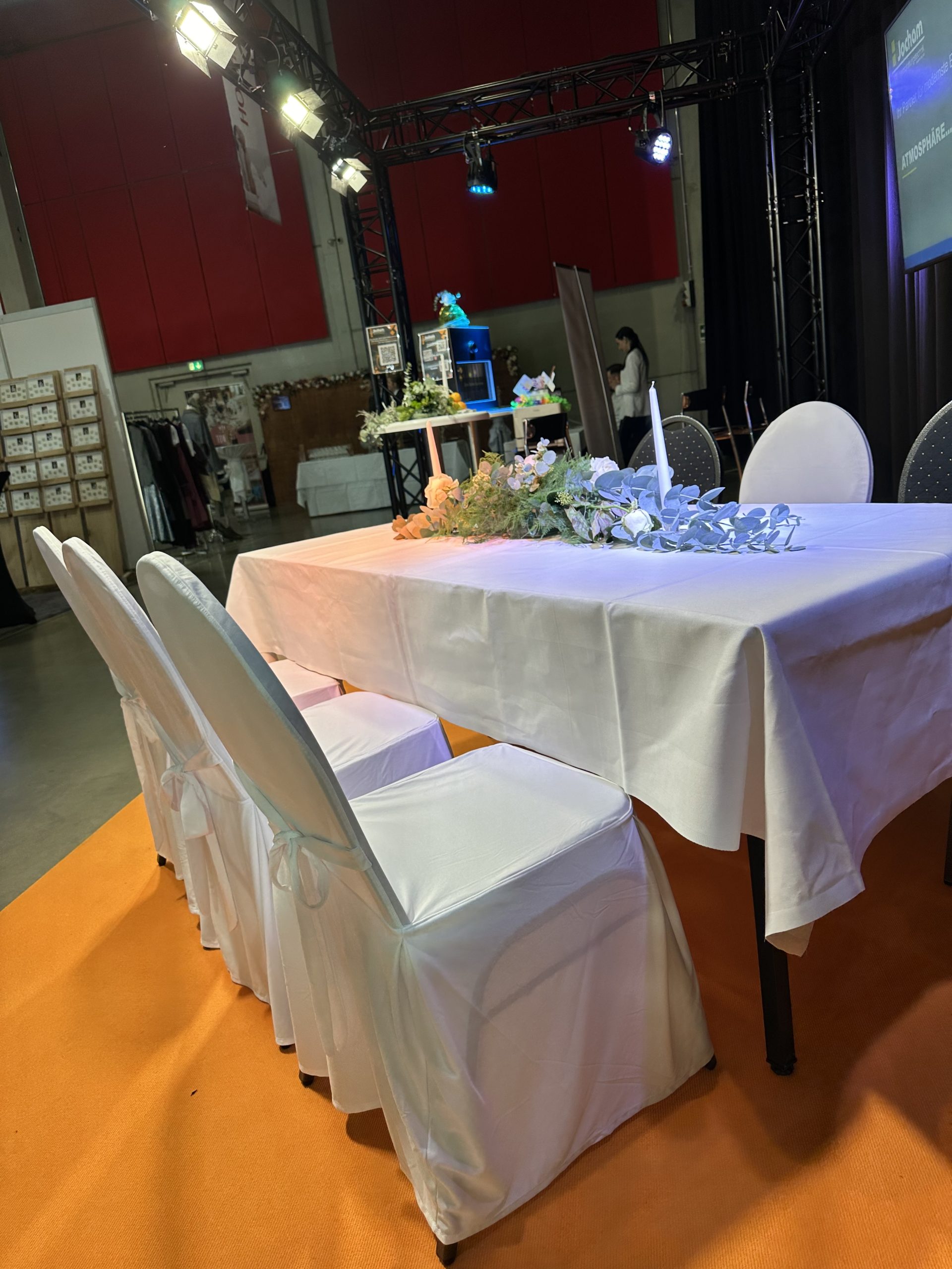 Hussen für Bankettstühle, weiße – Bild 7