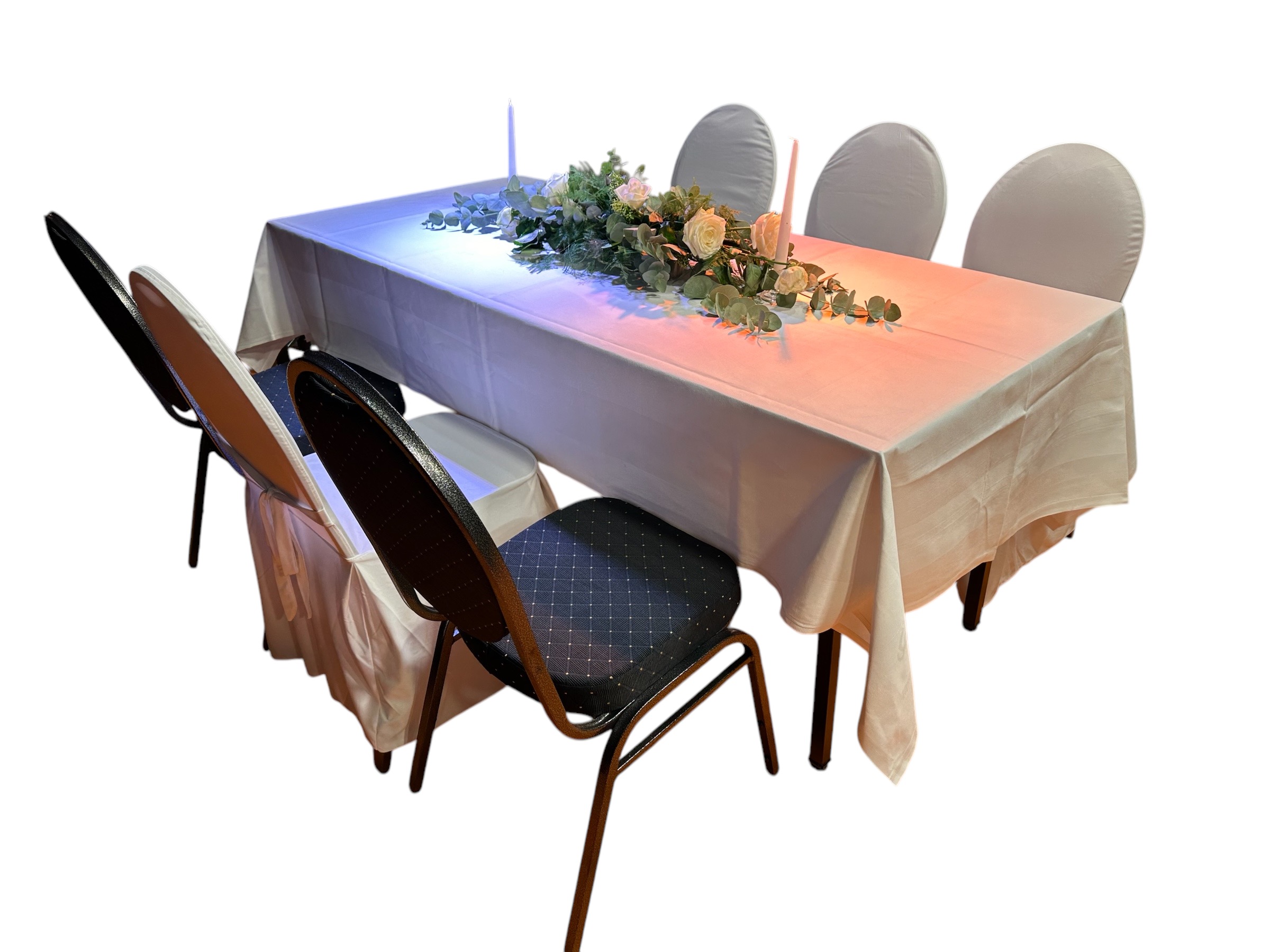 Hussen für Bankettstühle, weiße – Bild 10