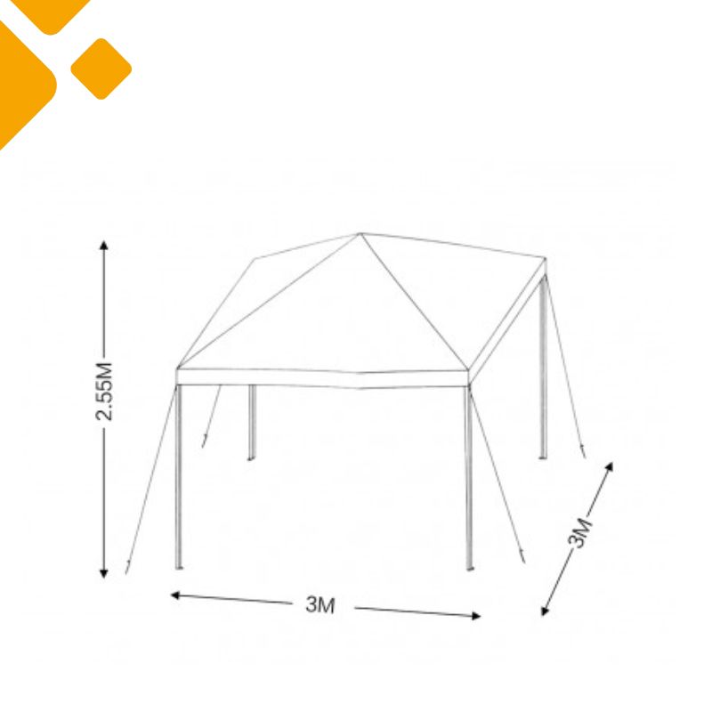 Tent SY-ZP3001-GY 3x3m