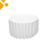 Tischdecke "INGO", 3,05m, rund, weiß